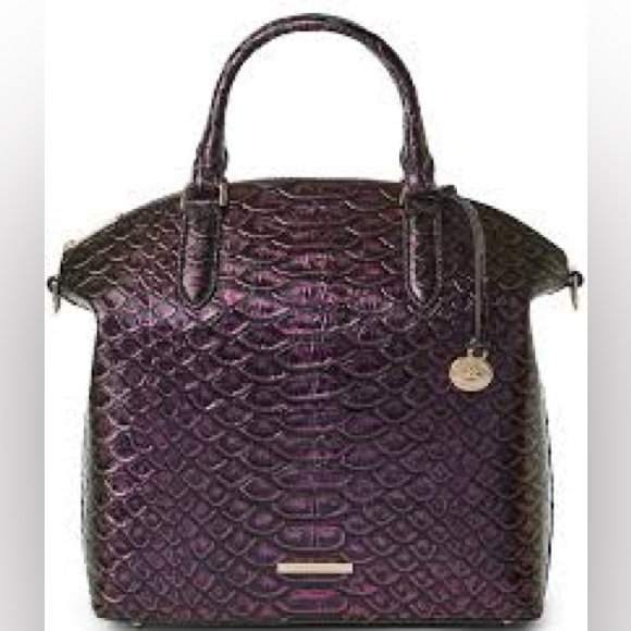 Brahmin Large Duxbury Purple passion excelsior genuine leather - Picture 6 of 7